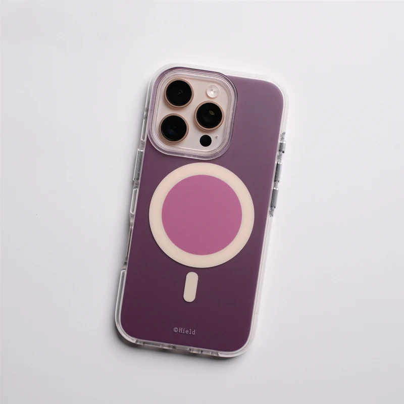 Magnetic Colorful MagSafe Phone Case with Wireless Charging and Anti-Slip Soft Edge