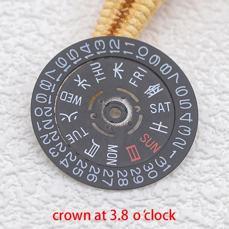 Seiko NH35 NH36 Movement Kanji Dial Movement Date Week Wheel Crown at 3.8/4.1 SKX007 Tuna Watch New Balance Watch Repair Parts