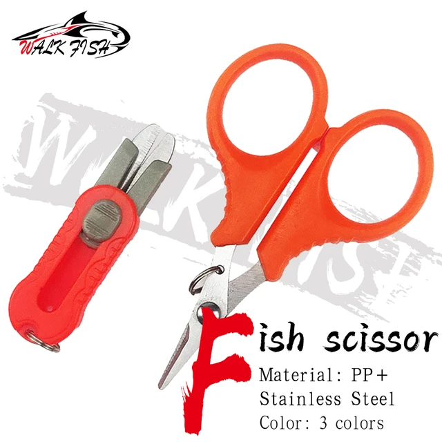 1pcs Stainless Steel Fishing Scissors Serrated Portable Cut For Fishing PE Braid  Line Fine Fishing Tools - AliExpress