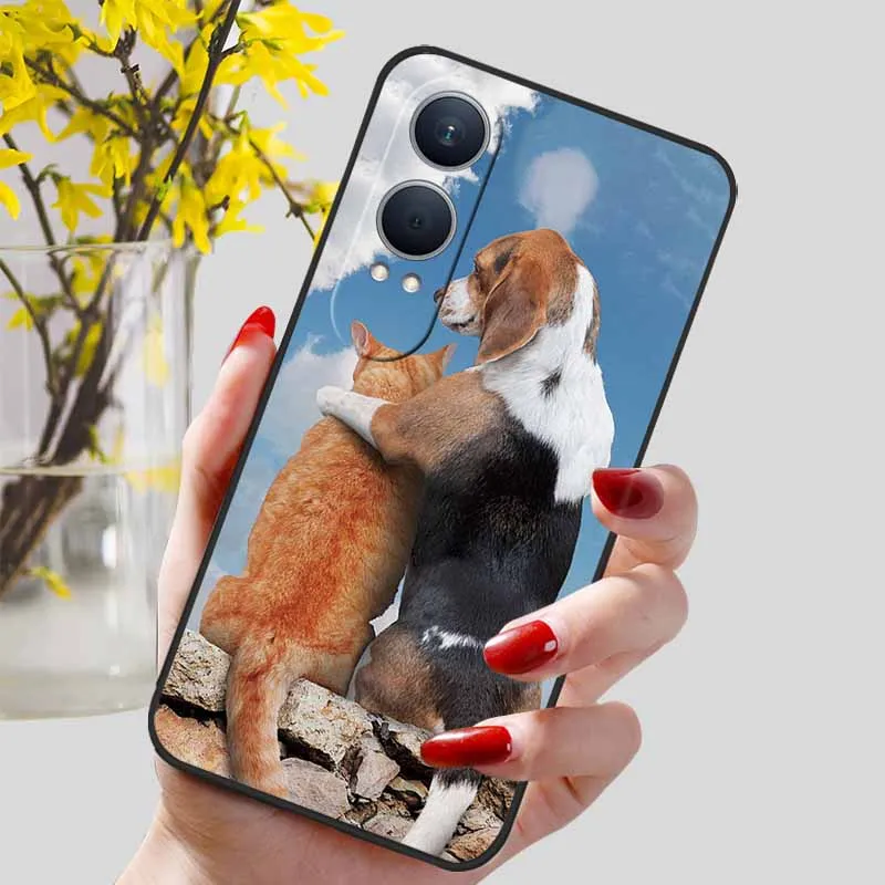 Floral Silicone Soft TPU Phone Case – Shockproof Protector Bumper Cover for OnePlus Nord CE4 Lite 5G
