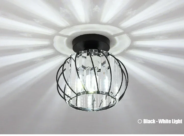 Glass Aisle Ceiling Light Fixtures for Corridor Balcony Ceiling Lampshade E27 Dining Room Chandelier Decoration Novelty Design