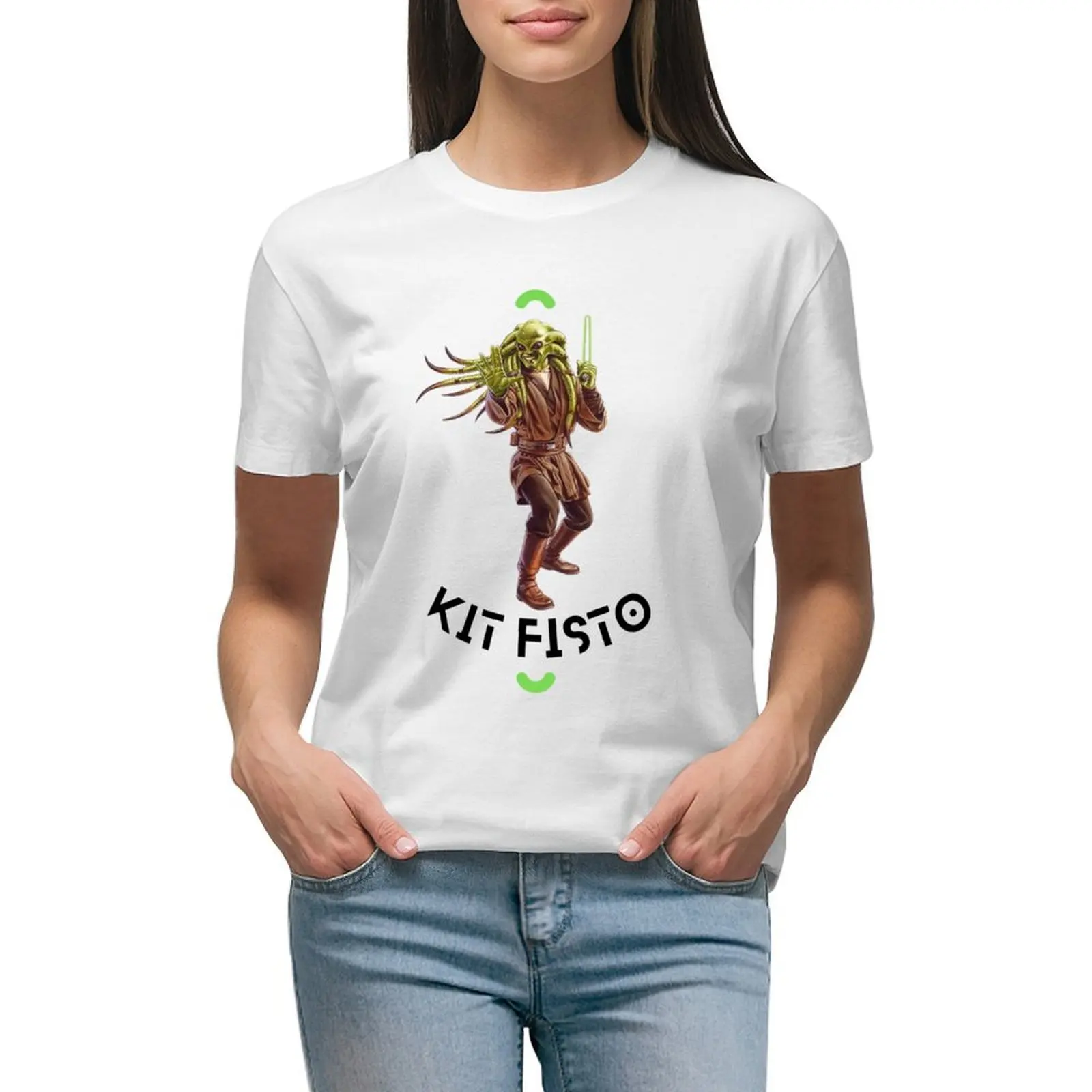 

kit fisto T-shirt funny tees plus size t shirts for Women loose fit