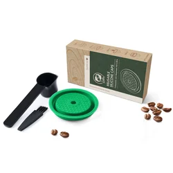 Eco - Friendly Silicone Lid for Reusable Coffee Capsules & Food Storage ( Light Yellow)