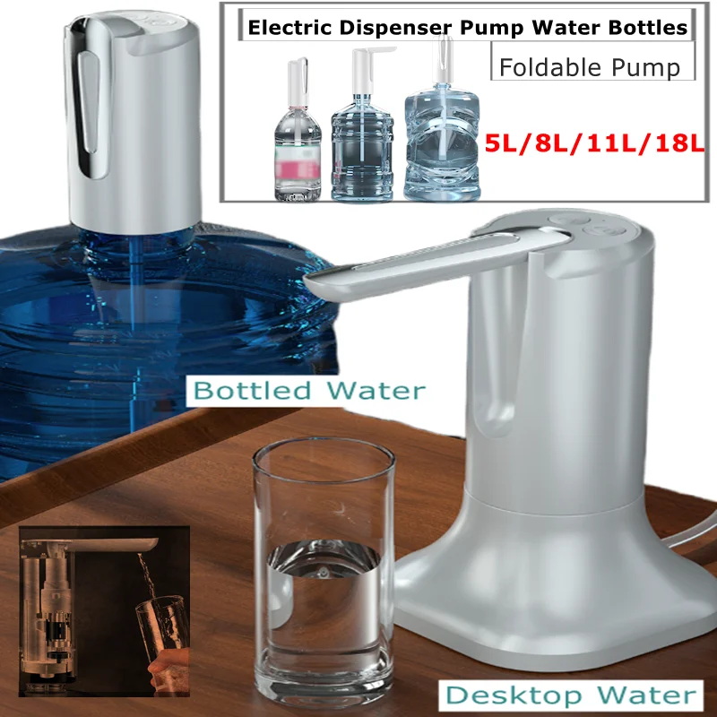 

18L Water Bottles Pump Bottles Water Dispenser USB Charging Electric Water Dispenser 1-5 Gallon Portable Water Dispenser Pump
