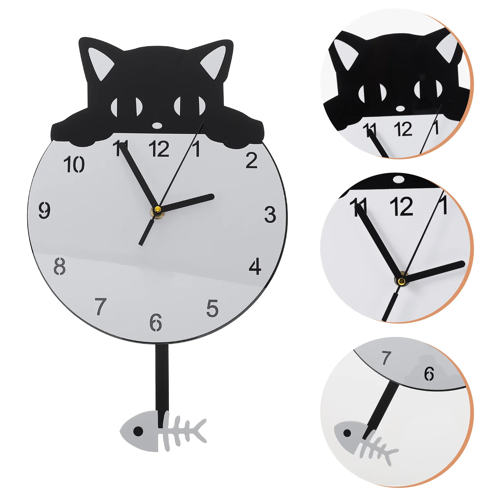 

Wall Clock Home Decoration Stylish Will Move Art Acrylic Hanging Child Living Room