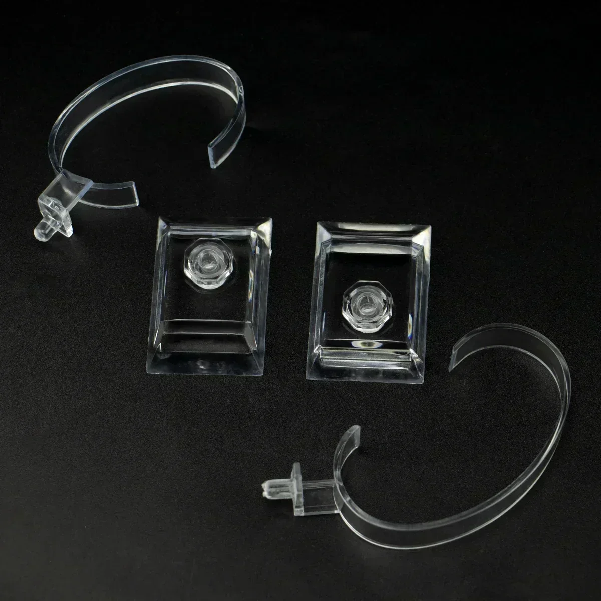 Clear Plastic Watch Jewelry Display Rack C-ring Transparent Bracket Counter Display Rack Watch Bracelet Props