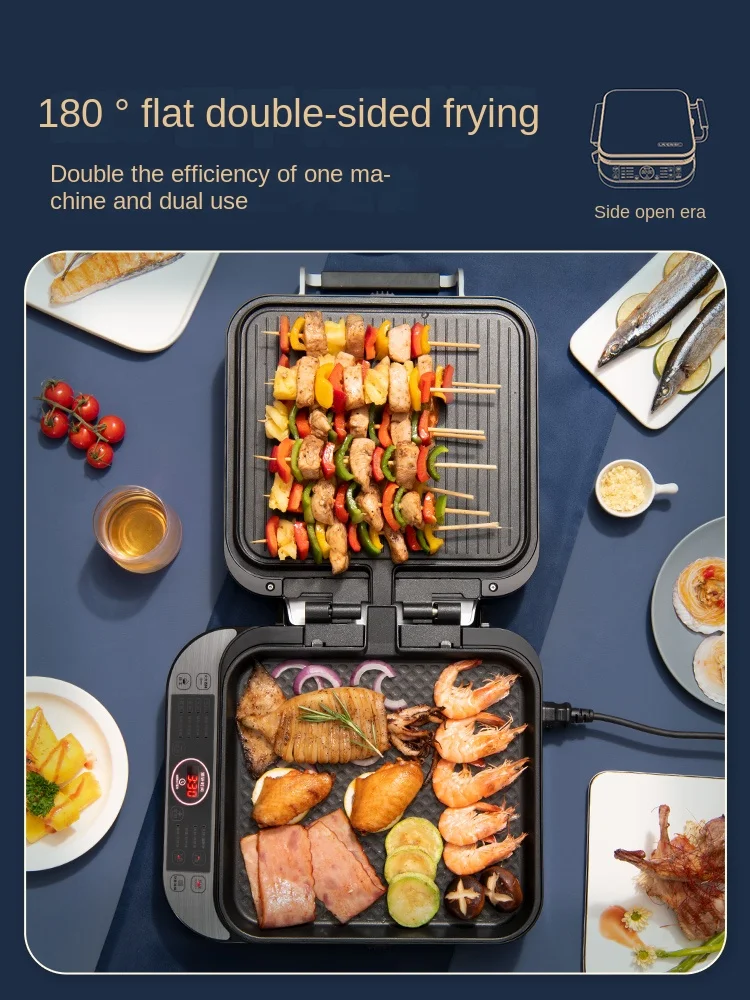 Electric pancake pan double-sided heating household removable and washable deepening multi-function pancake pan pancake machine 4
