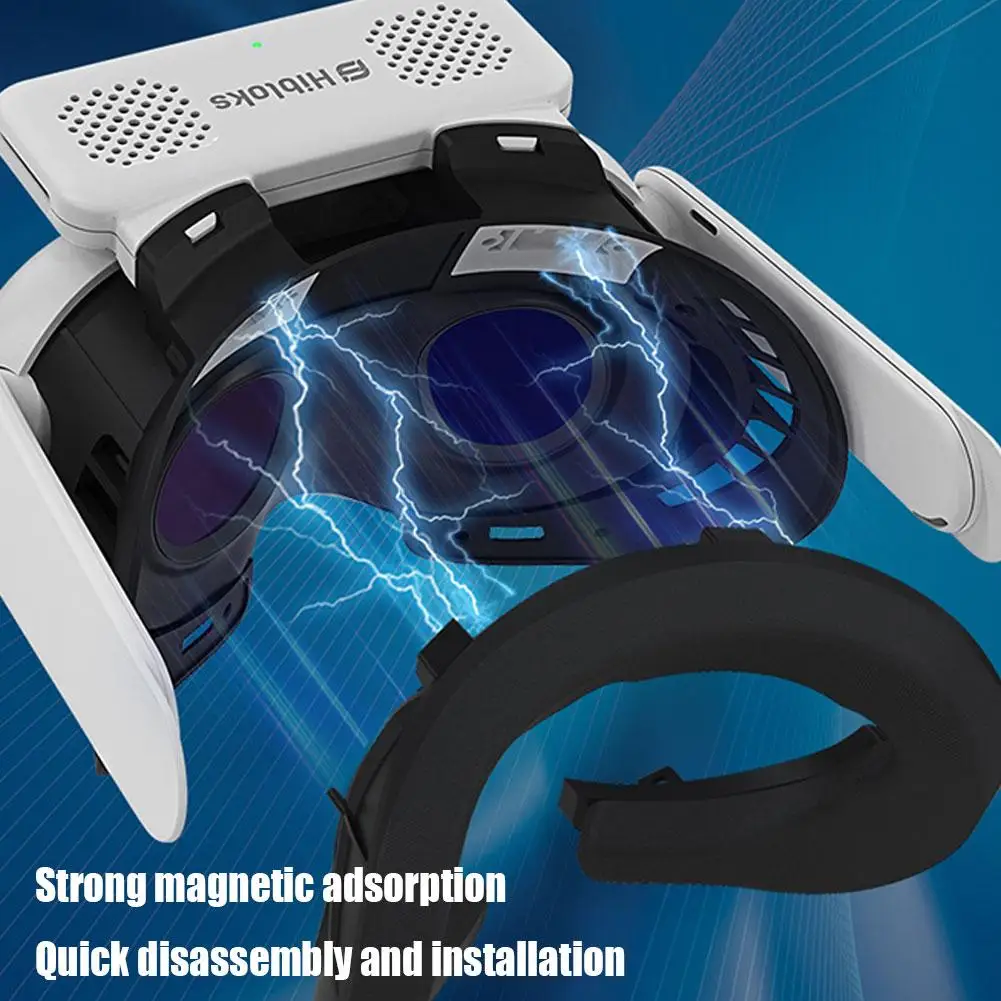 

Fan Mask + Ice Silk Cotton/leather Cotton For Meta Quest 3, Widened, Anti-sweat, Heat Dissipation, Breathable And Comfortab Z6Y3