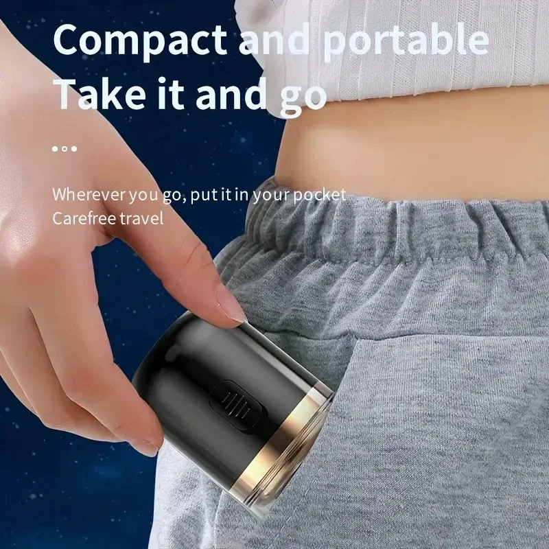 2 IN 1 Mini Portable Electric Capsule Shaver Nose Hair Trimmer Rechargeable Electric Beard Scraper Knife For Men's Travel Razor Electric Shaver