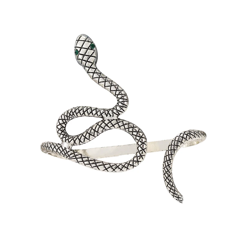 Fashion Vintage Charm Snake Shape Hand Palm Bracelet Bangle Cuff Ring Women Jewelry Student Gifts 4