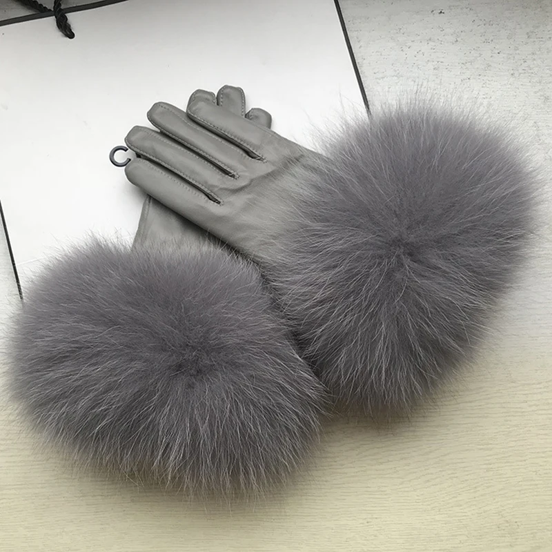 genuine-leather-gloves-natural-fluffy-fox-fur-sheepskin-gloves-women-winter-plus-velvet-drive-outdoor-grey-real-leather-gloves