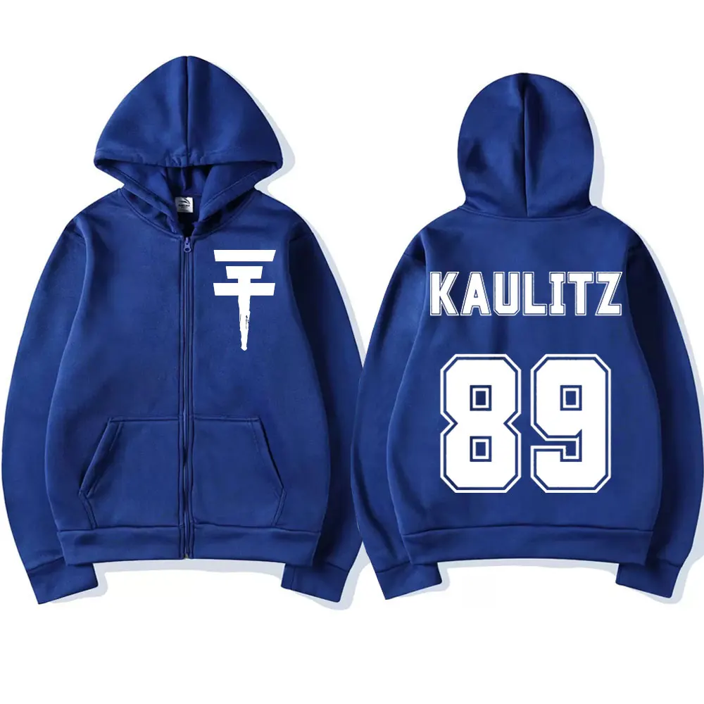 Rock Band Tokio Hotel Zipper Hoodie Men Women Hip Hop Vintage Hooded Sweatshirts Fashion Trend Loose Zip Up Pullovers Streetwear