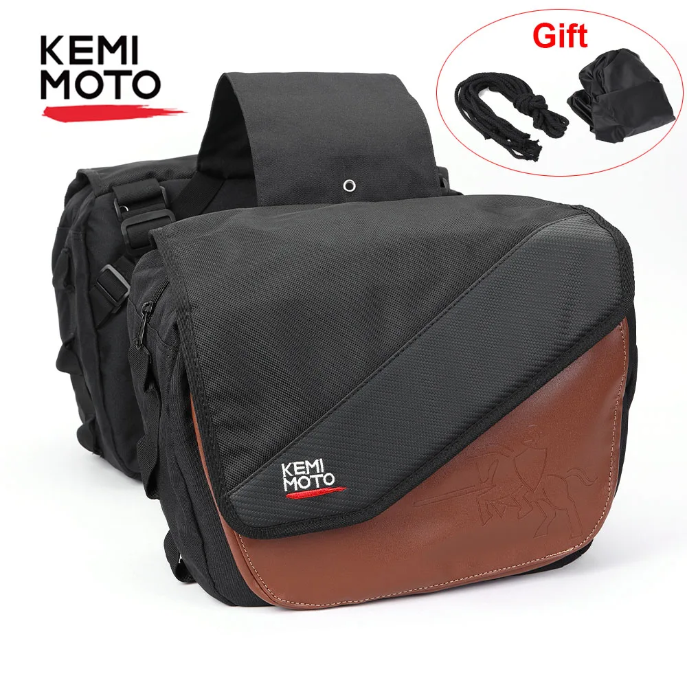 Motorcycle Saddlebags Throw Over Bags Panniers Bag with Protective