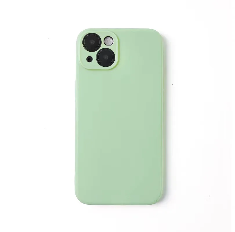 Liquid Silicone Phone Case for iphone 13 mini 14 15 Pro Max 15 Plus Candy Color Soft Back Cover Cases - 6