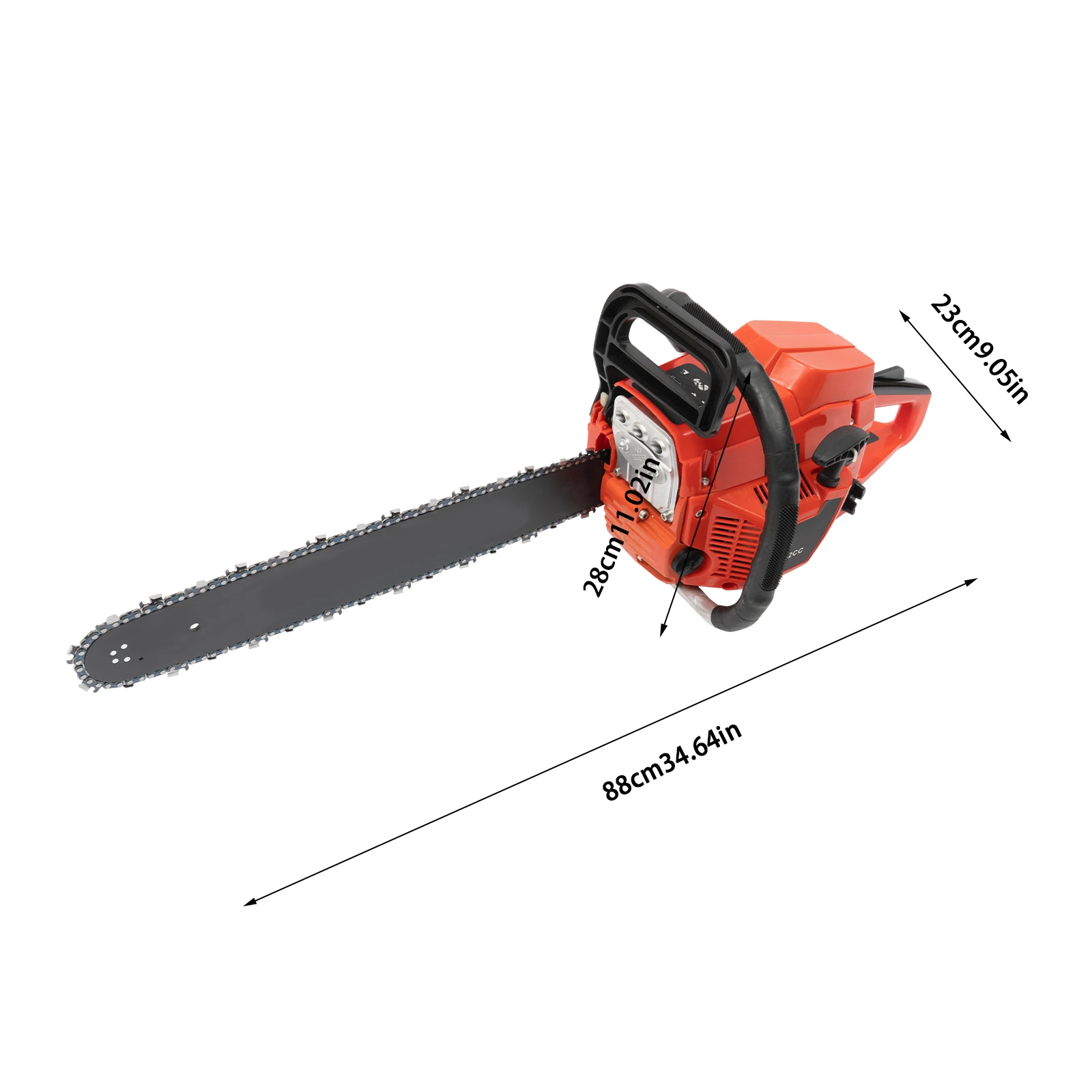 52CC 2-Stroke Engine Gas Chainsaw 20 Inch Top Handle Gasoline Powered Chain Saw For Wood Cutting 2200W 6