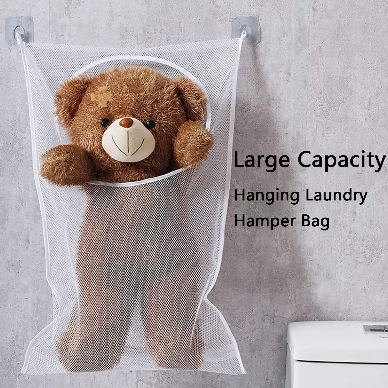1-20PCS Laundry Basket Dirty Clothes Organizer Storage Household Large Capacity Laundry Bag Wall-mounted for Washing Toy Storage 3