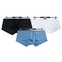 Simple, solid color, new thin Modal boxers, low waist and light boxers AD741 2