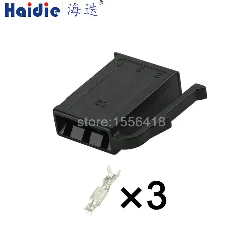 

1-20 sets 3pin auto plastic housing electric plug 191906231B 2.8mm wiring harness cable connector