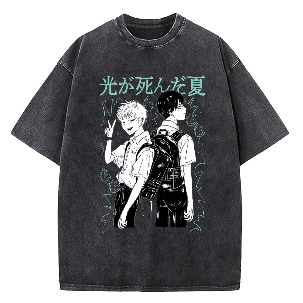 Summer Hikaru Died Graphic Cotton Tee - Trendy Streetwear Design
