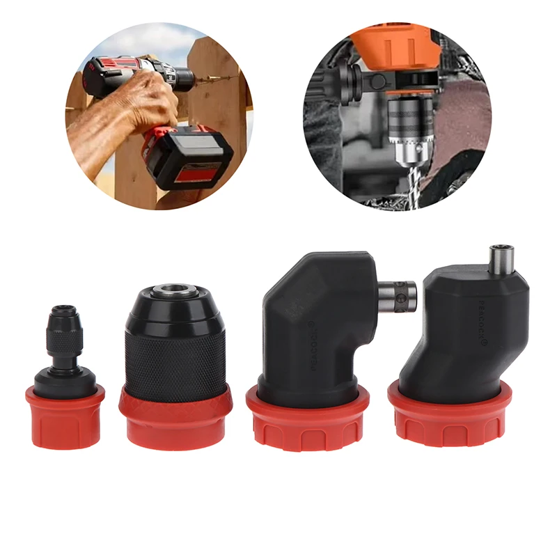 1pc Quick-Release Drill Conversion Chuck For 6.35mm Hex Bits Compatible With Corded And Cordless Electric Drills