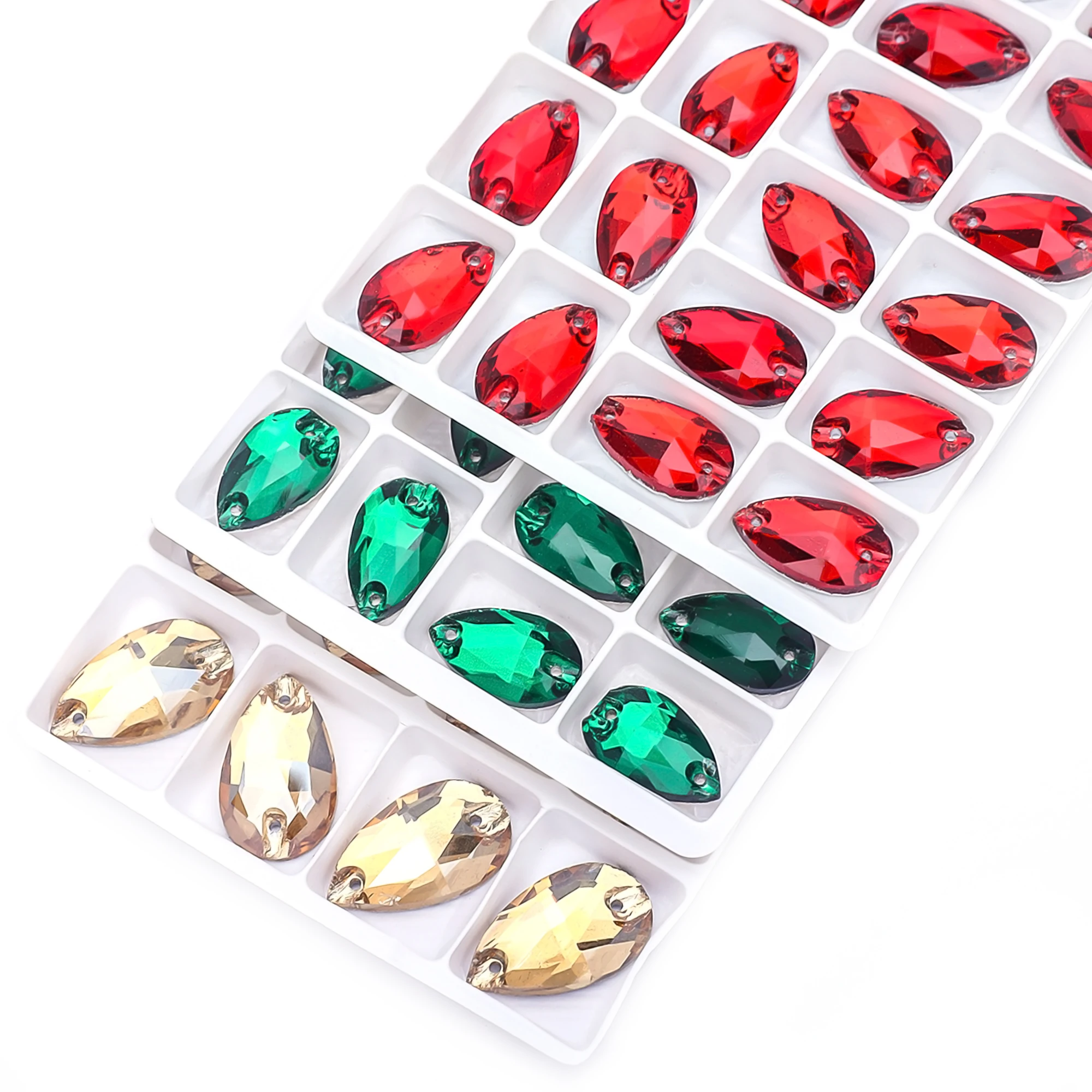 Vc ab kristall strass zum nähen beliebter tropfen kristall alles zum nähen von kleidung dekoration und diy machen hochzeits kleid schuhe – Detail 1