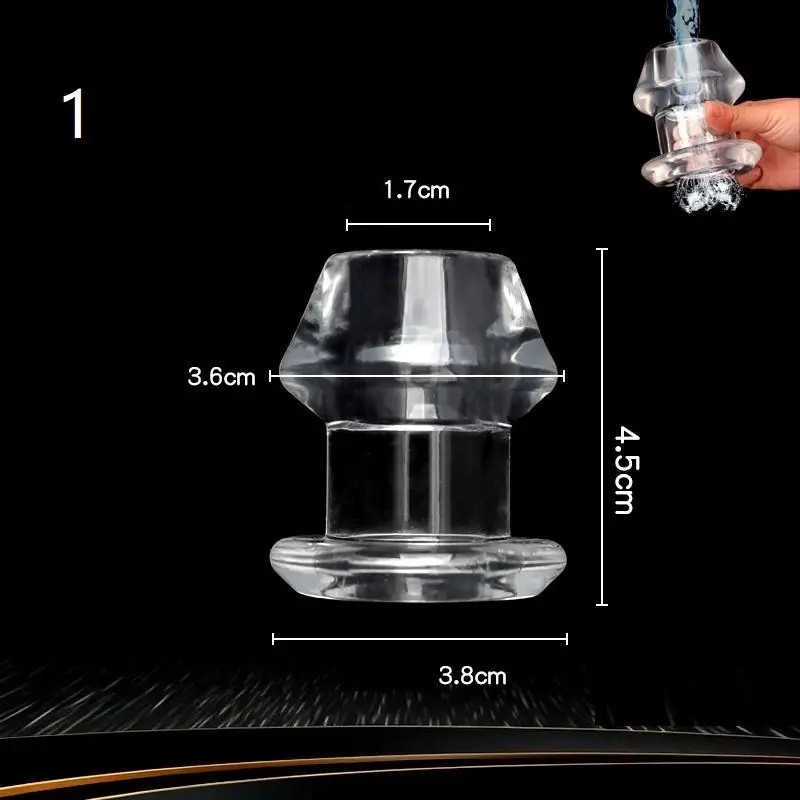 Hollow Vaginal Speculum Anal Plug Vaginal Dilator Tunnel Clear Enema Expansion Prostate Massager Sex Toys For Men Couple
