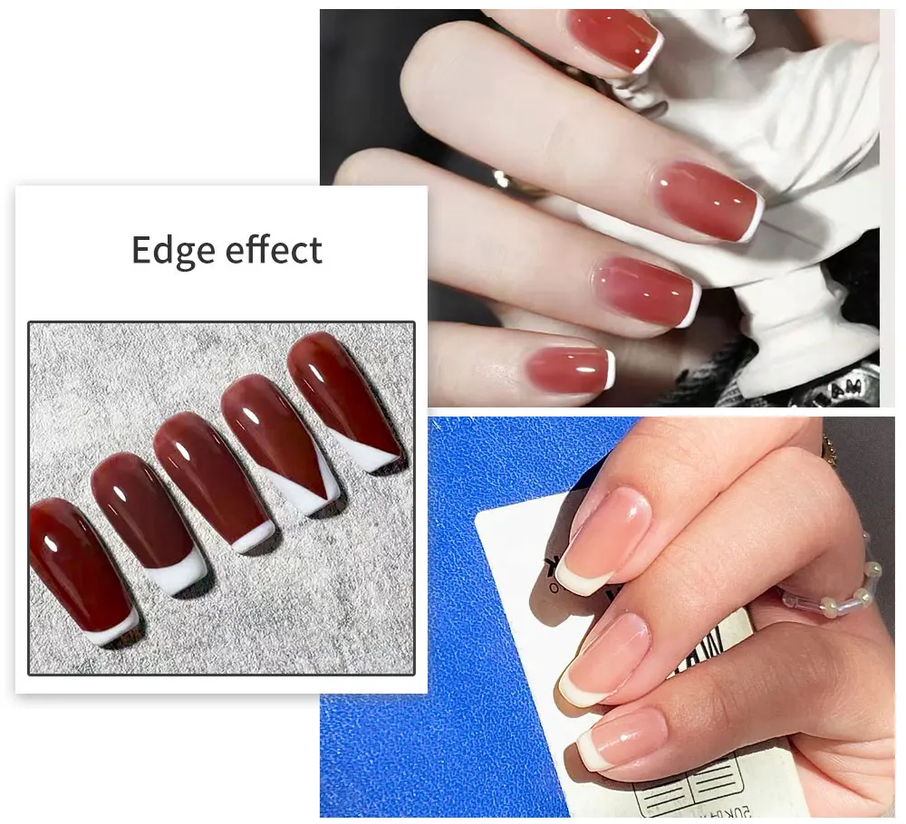 Description Picture 6 of itemLULAA Clear Jelly Soft Silicone Rectangular Nail Art Stamping Stamper with Scraper Image Plate Manicure Tools DIY Polish Kit