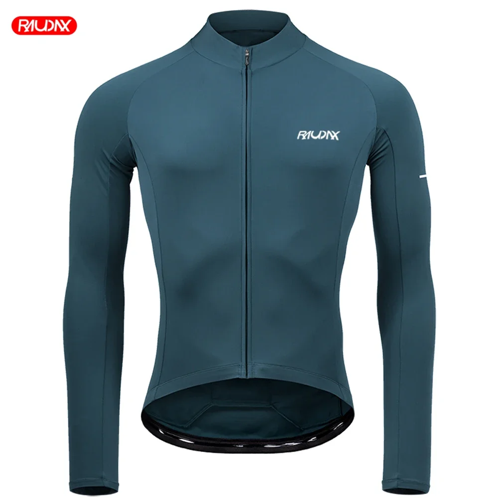 Raudax New Man Long Sleeves Cycling Shirts Breathable Cycling Clothing Mountain Bike Jerseys Maillot Ropa Ciclismo