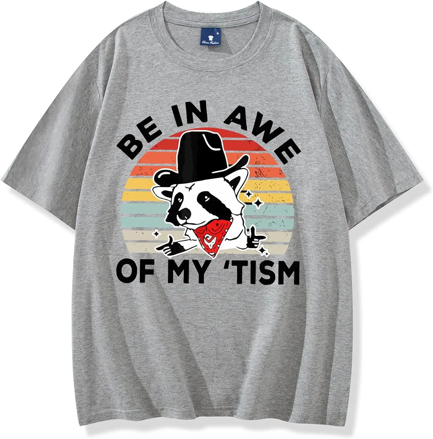 

Be in Awe of My 'Tism Shirt, Funny Be in Awe of My 'Tism T-Shirt, Retro Be in Awe of My 'Tism Racoon Shirt