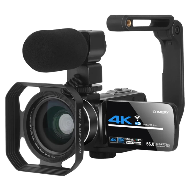 Video Camera Camcorder 4K 56MP Vlogging Camera with IR Night