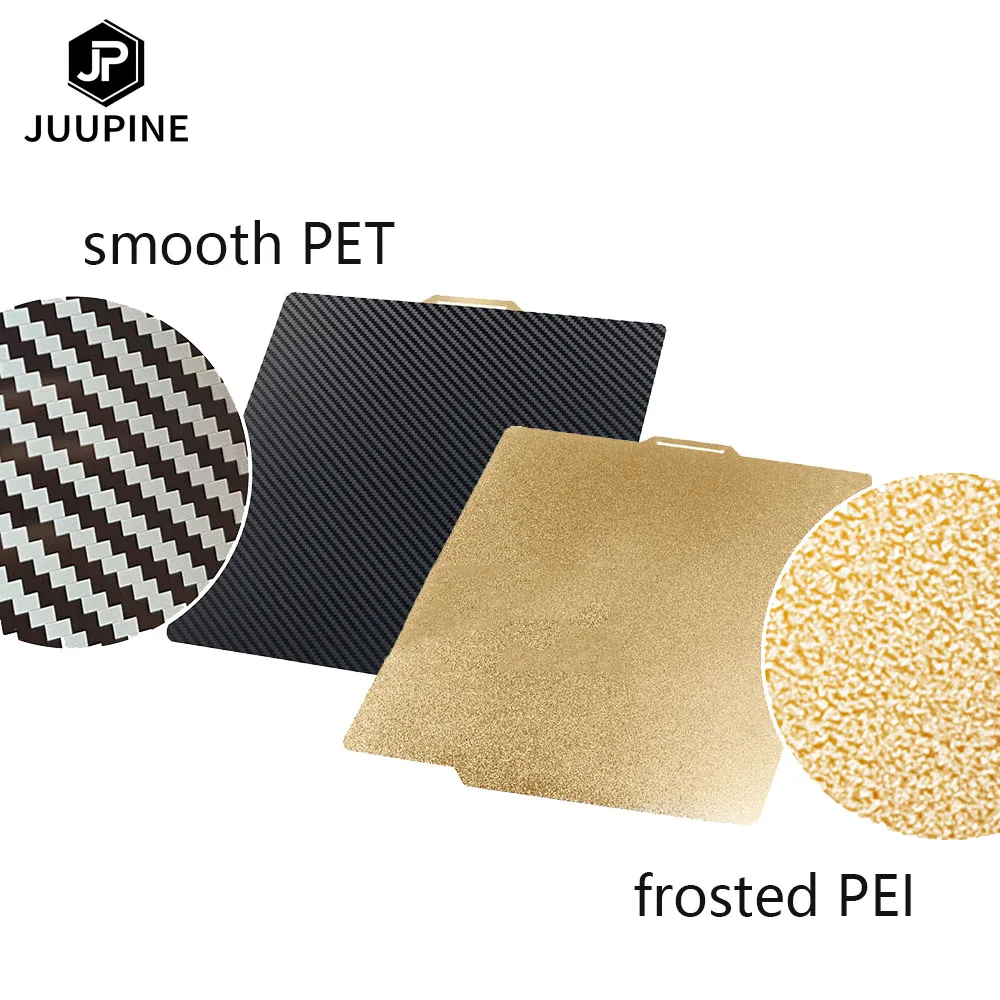 For Bambu Lab Plate Double Sided Textured Pei /Smooth Pet Magnetic Spring Steel Sheet 257x257mm Heated Bed Upgrade Build Plate