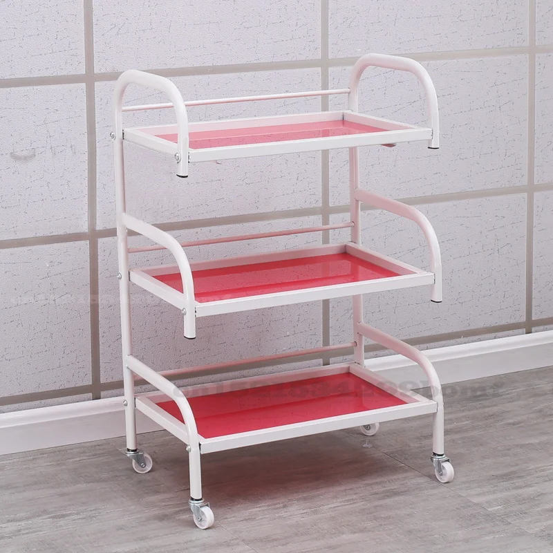 Beauty Cart hairdressing tool cart with drawer on the third floor beauty salon beauty salon cart with Storage basket