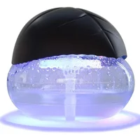 Water-Based Purifier Air Washer, Air Revitalizer & Freshener, Air Fresher with 7 LED Color Changing Light for Rooms (Black) 1