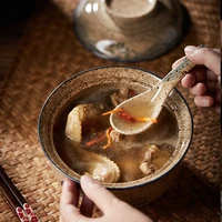 6.5inch Japanese Style Ramen Bowl With Lid Ceramic Instant Noodle Bowl For Soup Rice Noodle And Porridge Kitchen Tableware 4