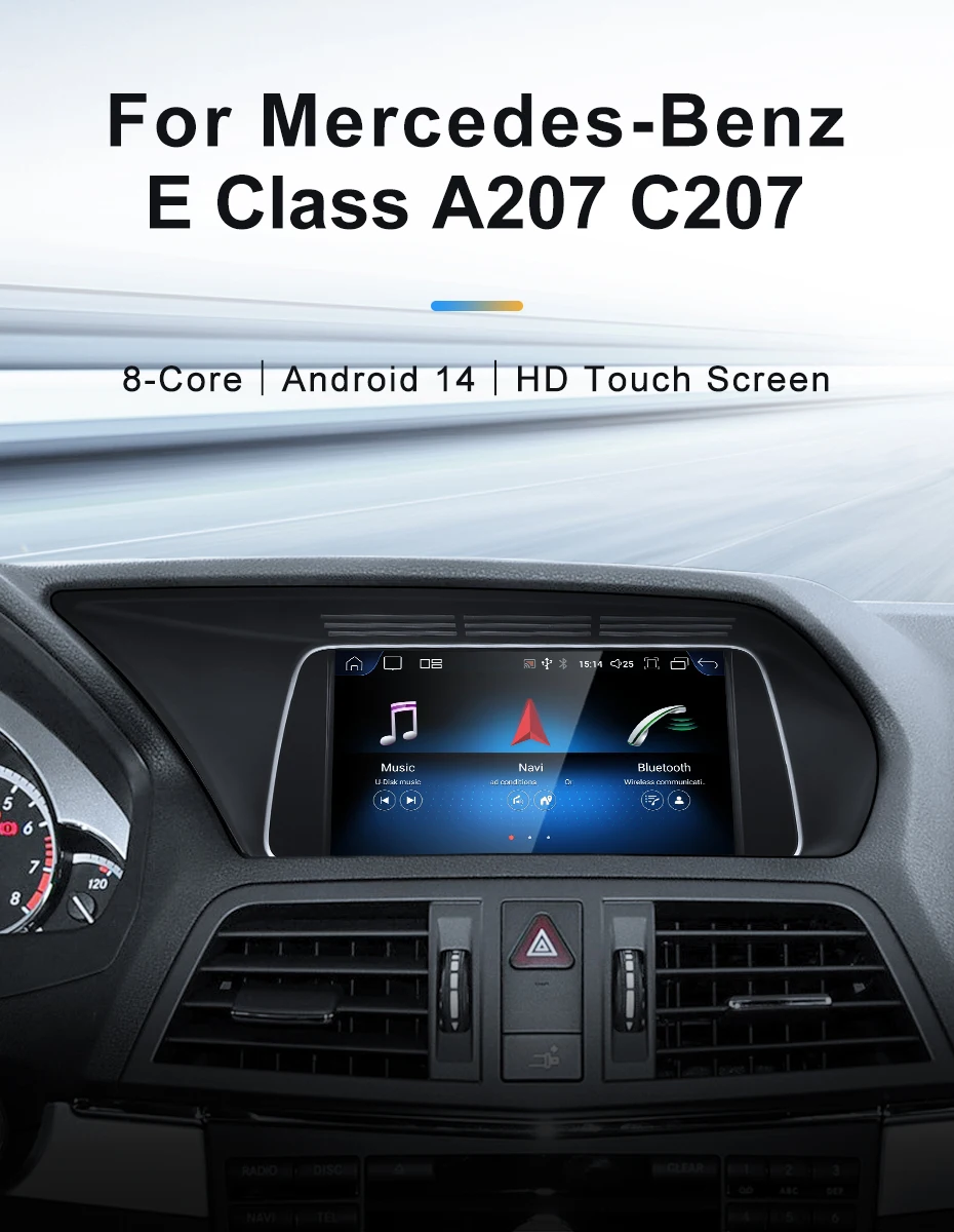 7inch Qualcomm Snapdragon 680 6225 Wireless CarPlay Andorid Auto For Mercedes Be