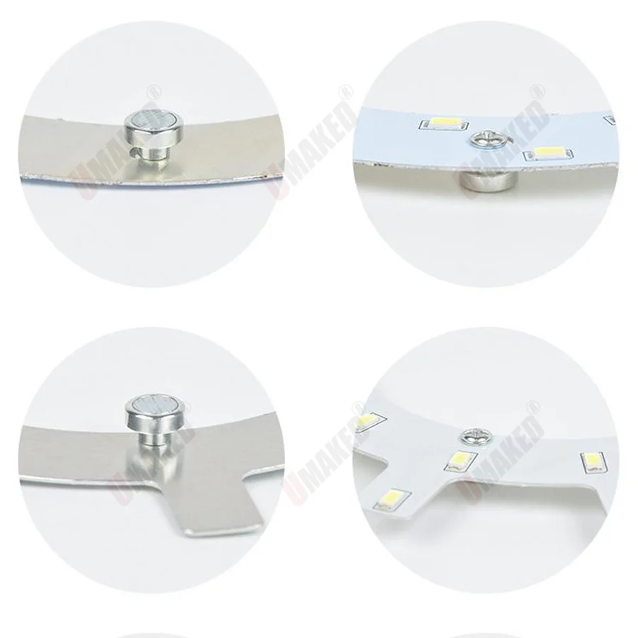 (20PCS) M3 H:8-10mm LED 조명용 자기 나사, 램프 피팅용 자석 키트. LED 천장 조명 PCB 플레이트 벽 고정용
