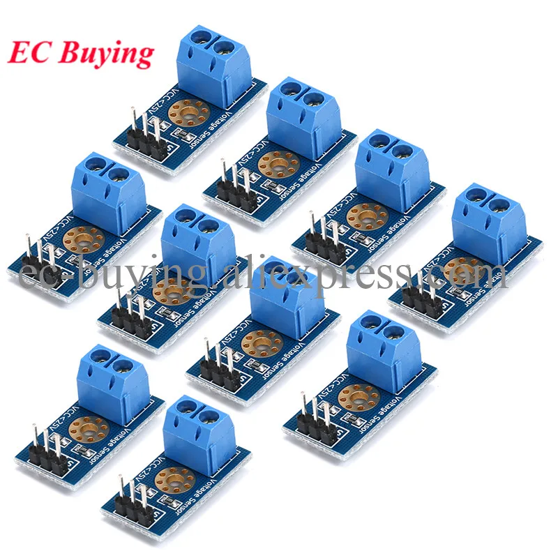아두이노 DIY 키트용 스마트 전자 브릭, DC 0-25V 표준 전압 센서 모듈 테스트, 스마트 전자 로봇, 10 개/1 개