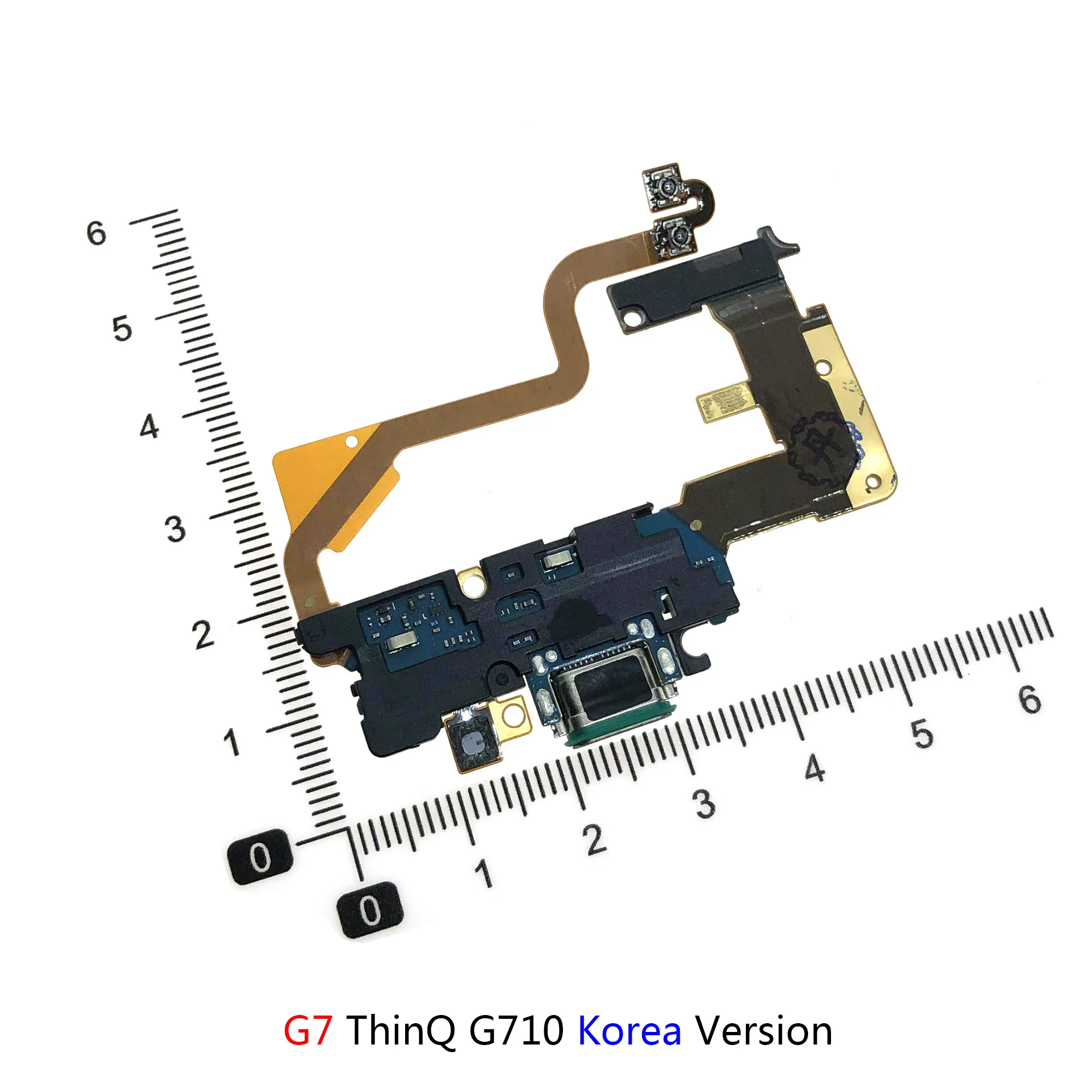 USB Charger Dock Connector Flex Cable Charging Board For LG G6 G600 G7 ThinQ G710 With Microphone Connector Repair Parts 