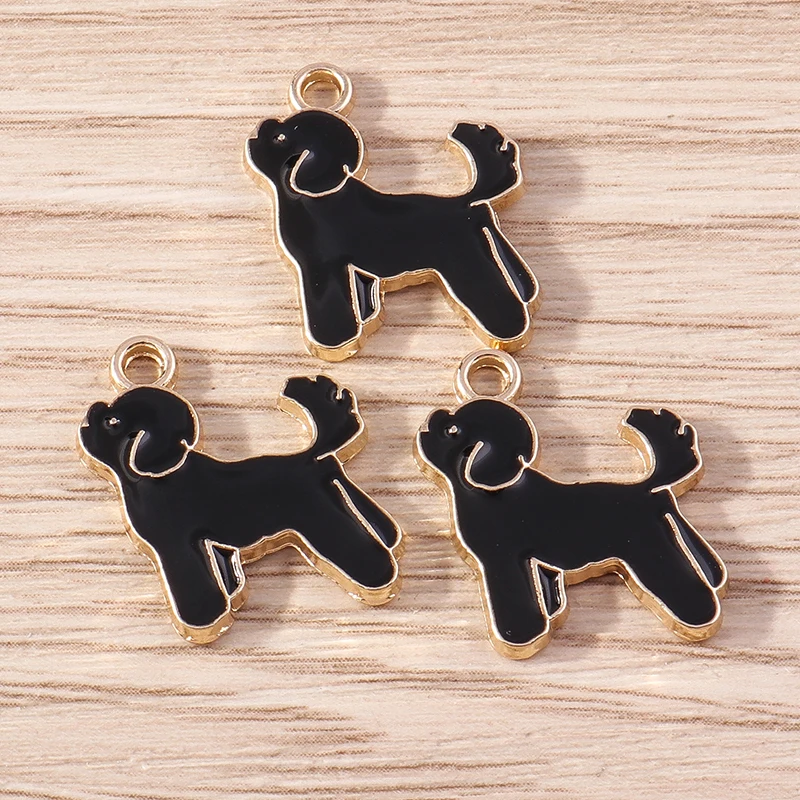 Tusember 10 Stück Emaille-Hundeknochen-Anhänger für DIY-Schmuckherstellung, Zubehör für handgemachte Halsketten, Ohrringe, Schlüsselanhänger – Detail 10