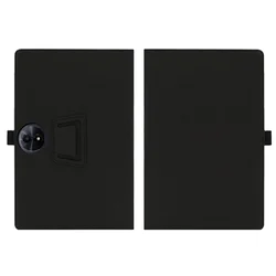 Case: Folding Stand Protective Cover with Pencil Holder and Wrist Strap, PU Full Protection - TCL TAB 11 Gen 2 (Black)