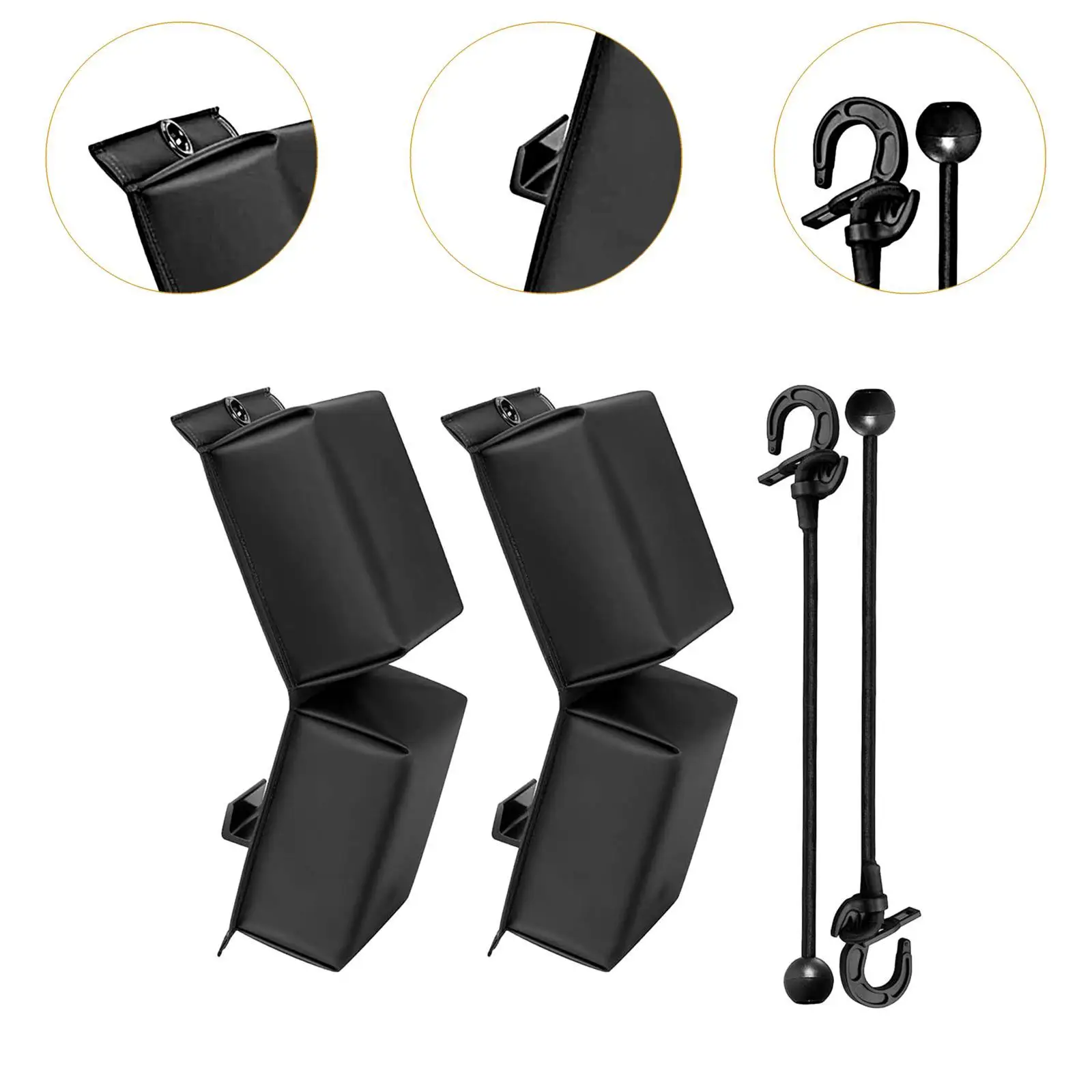2x Pwc Fender Bumper for Docking Black Protector Sturdy Safe Jet Ski Bumper