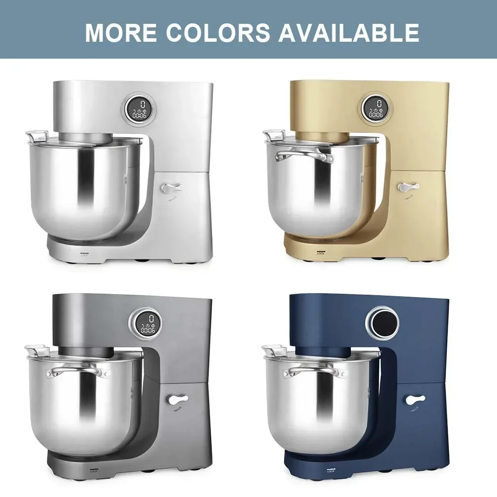 Home Stand Mixer High Power Capacity 2500W 12L 15L Cake Bread Dough Double Sided Hook Food
