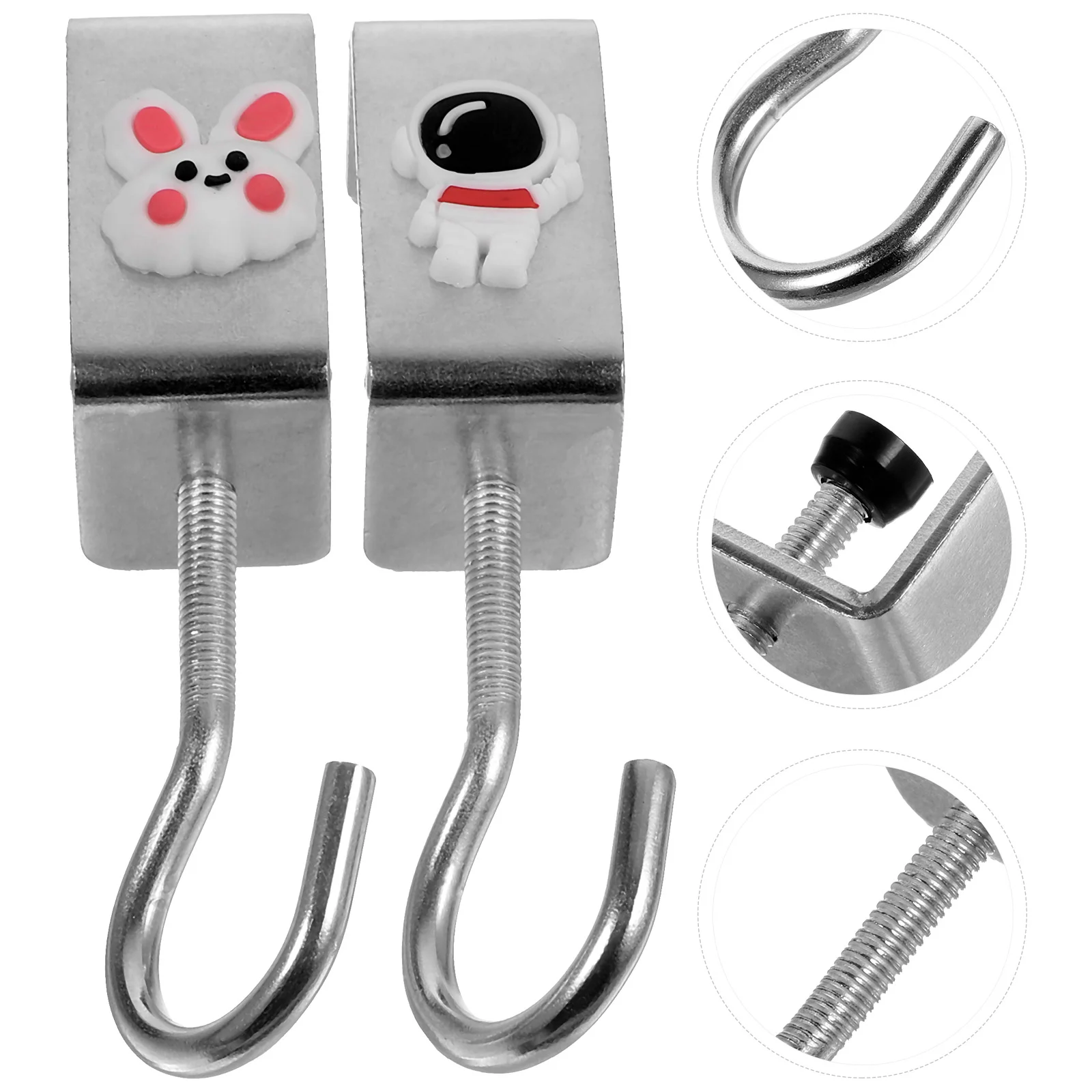 

2pcs Schoolbag Desk Hook Holder Bag Desk Hanger Stand Desk Handbag Hanging Clamp Universal Hook