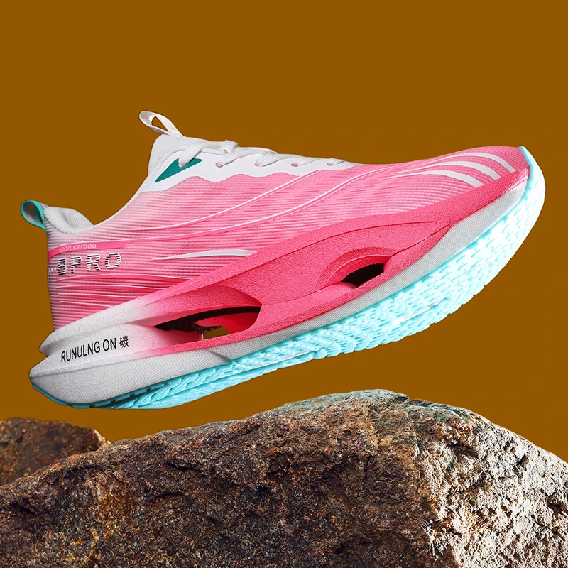Chaussures de running homme route stables lacets en tissu_voghion.com