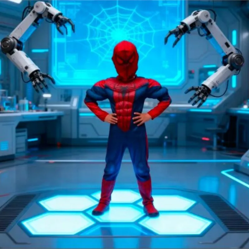 Peter Parker Muskelkostüm Roter Anzug Halloween Cosplay Ultimative Filmfiguren Party Weihnachten Neujahr Geschenk
