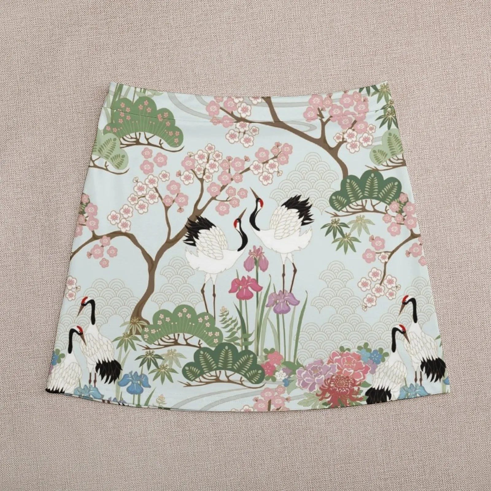 Japanese Garden Chantilly Mini Skirt Female clothing korean luxury clothing