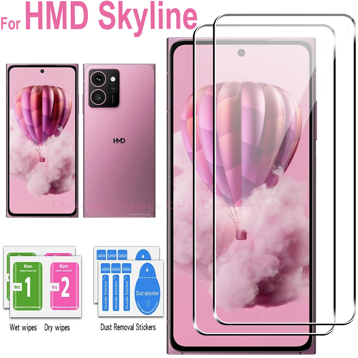 HMD Skyline Premium Tempered Glass Screen Protector Pack