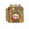 LABUBU spiral-bound categorized notebook mini color pape booklet student cartoon cute notebook 72*72mm 2