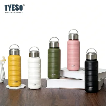 Tyeso Double Stainless Steel Thermos Mug Portable Sport Vacuum Flask Large Capacity Thermal Water Bottle Tumbler Drinks Cup