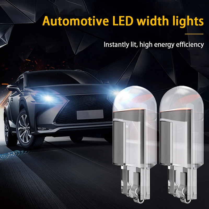 

10X T10 194 168 W5W 2825 COB LED License Plate Interior Light Bulbs 6000K UK